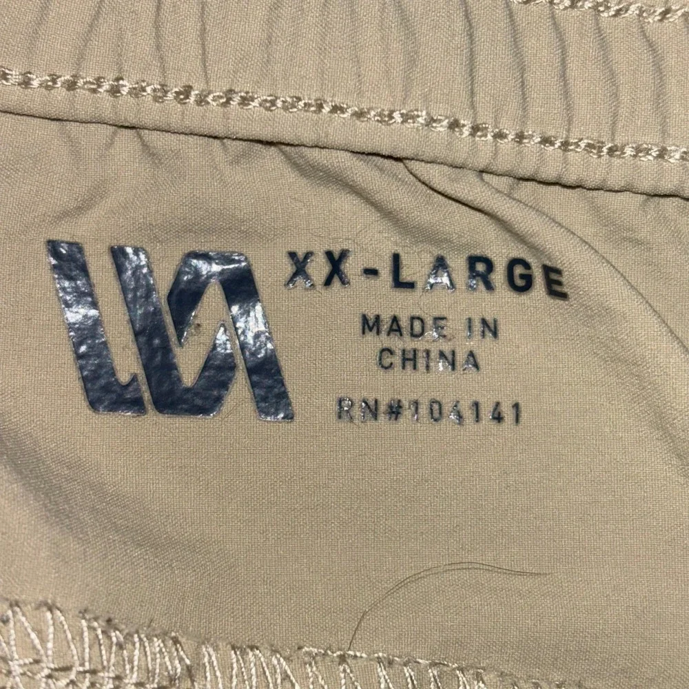 VRST Mens Training Joggers Khaki Tan Stretch Performance Pants XXL Preppy